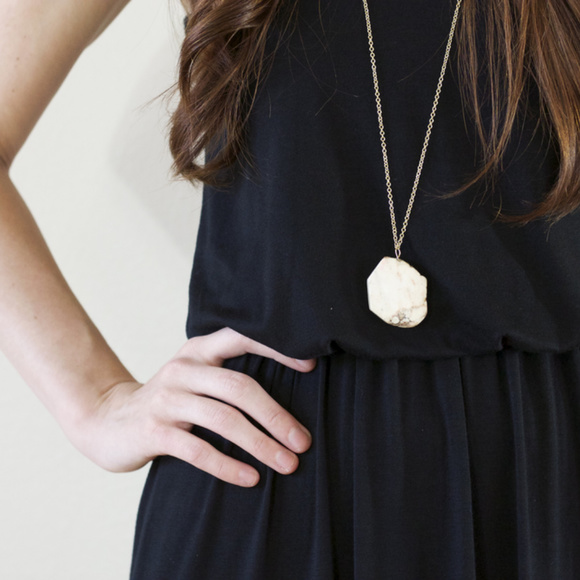 Cassie Necklace - White — Everly and Ace - Picture 2 of 4